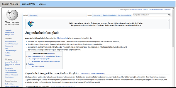 Translation in web browser