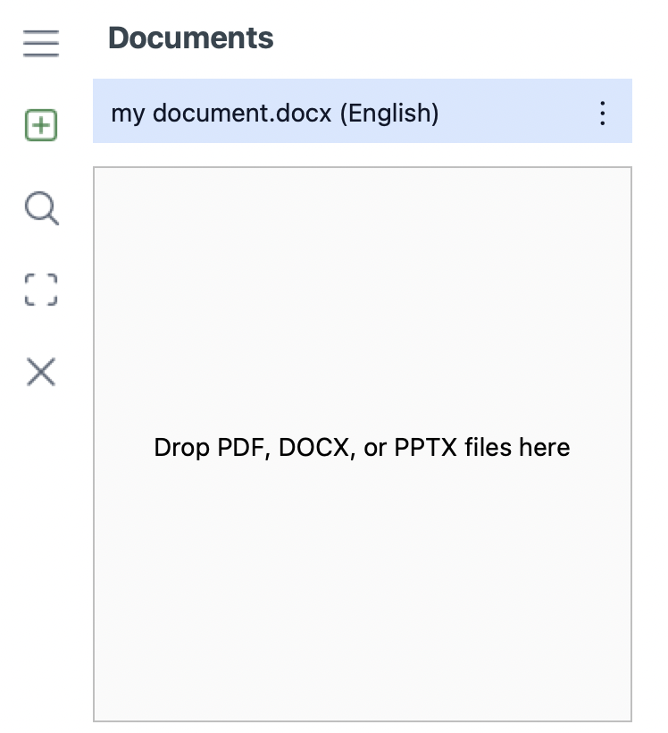 InterpretBank documents view